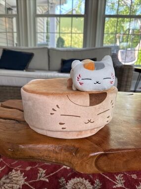 Natsume's Book of Friends Nyanko Sensei Steamer Box 2pc Plush Kitten Cat Japan